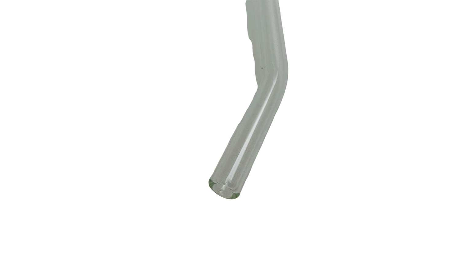 Trinkhalm gebogen, Ø 8 x 200 mm, Glas, transparent