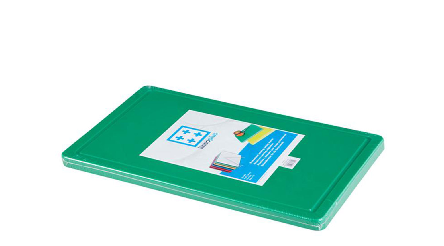 Schneidbrett, 500 x 300 x 20 mm, mit Saftrinne, grün