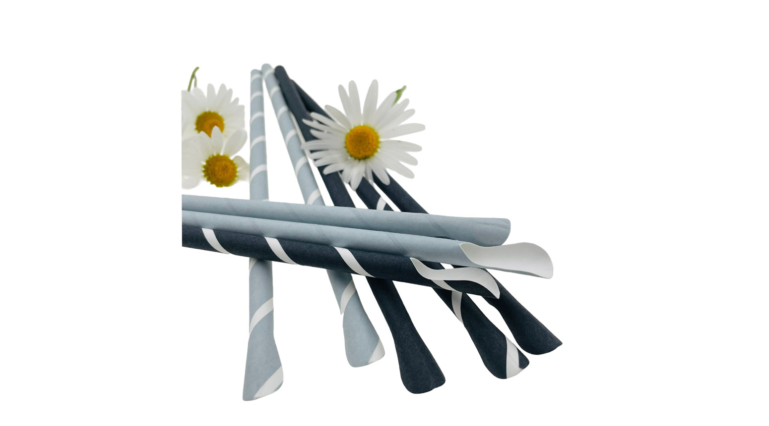 Trinkhalm mit Löffel Ø 8 x 230 mm, Papier, assotiert