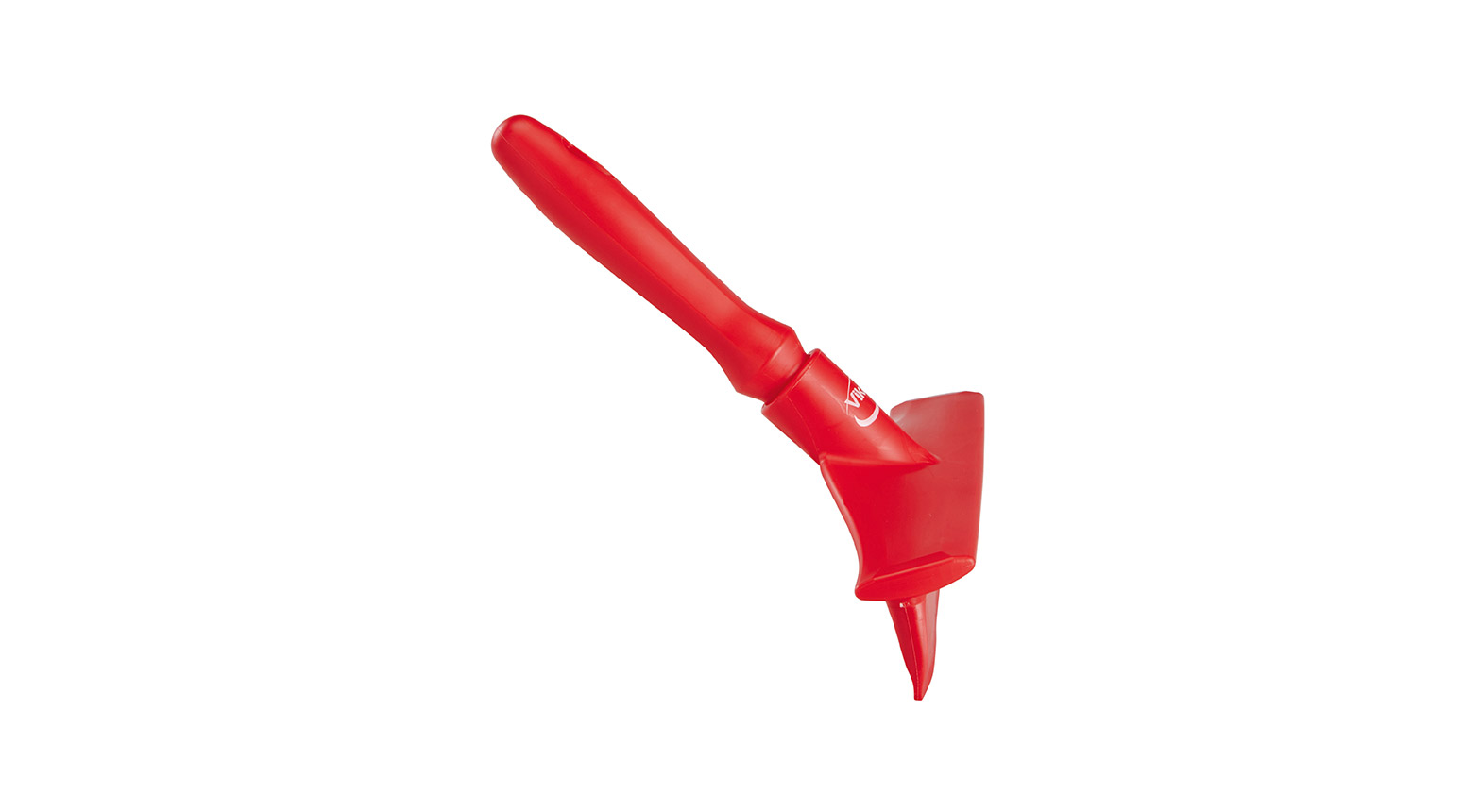 VIKAN Ultra Hygiene Abzieher mit Ministiel, 245 x 104 mm, rot