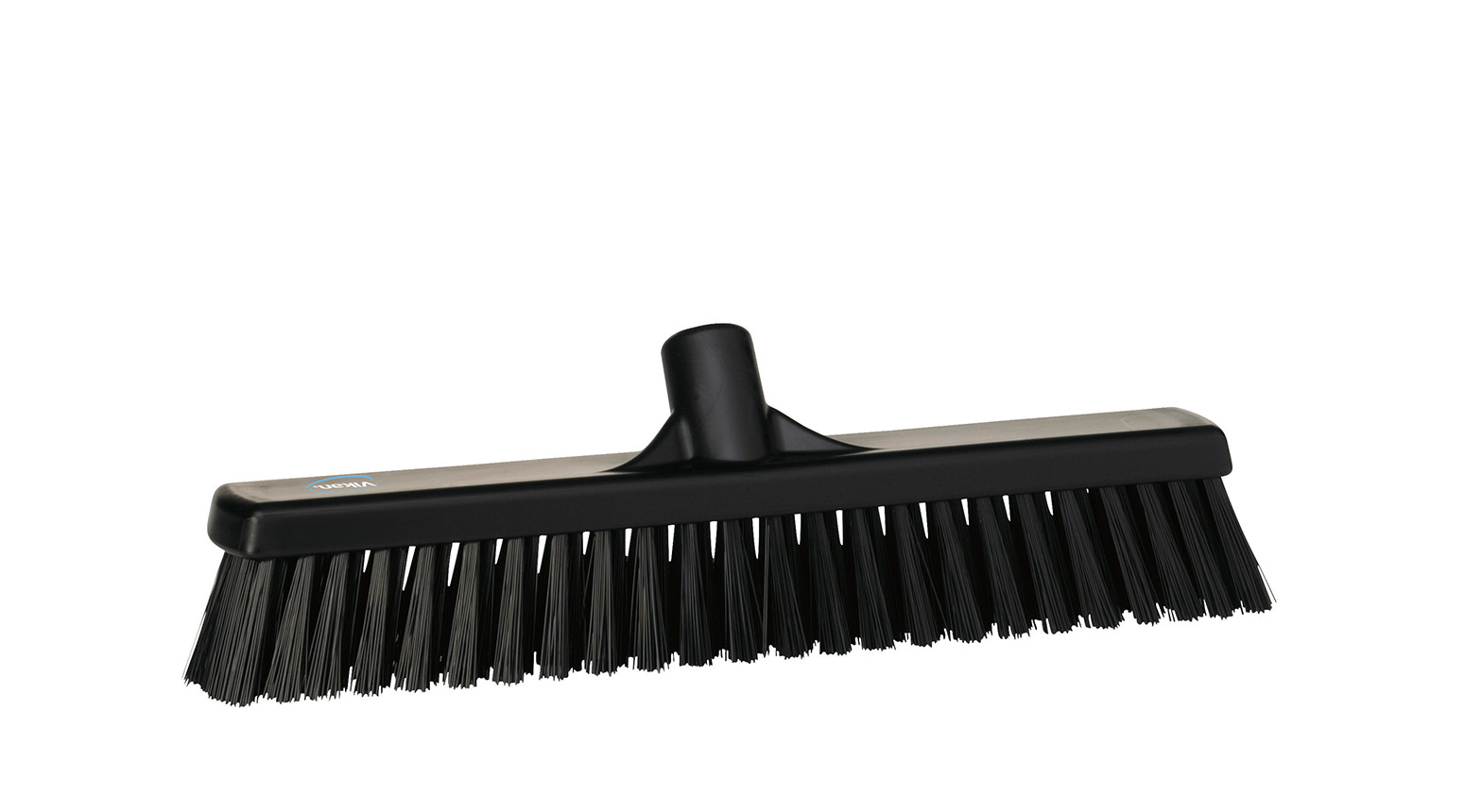 VIKAN Besen, weich/hart, 410 mm, Borstenlänge 58 mm, schwarz