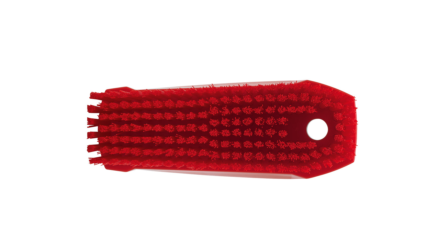 VIKAN Handbürste M, medium, 165 mm, Borstenlänge 26 mm, rot