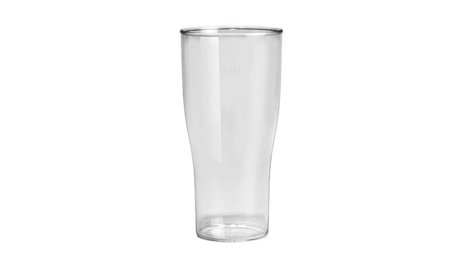 Weizenbierglas, 520 ml, geeicht bei 400 ml, SAN, transparent